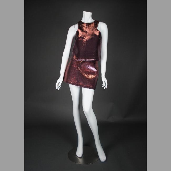 Topshop Two-piece Metallic Ensemble