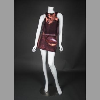 Topshop Two-piece Metallic Ensemble