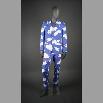 JC de Catelbajac Three-piece Blue and White Cloud Suit