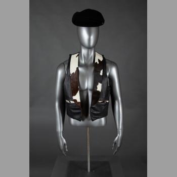 Kangol beret and vest