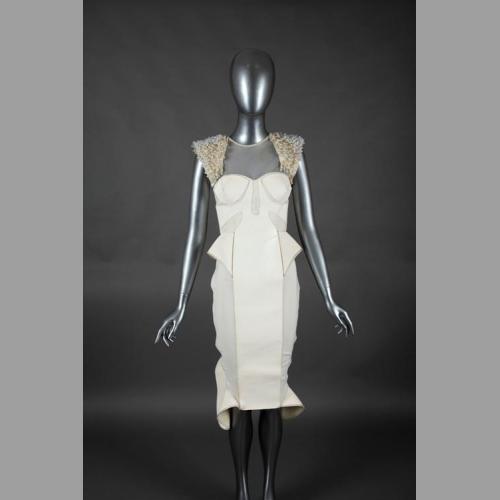 White Sculptural Dress
