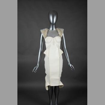 White Sculptural Dress
