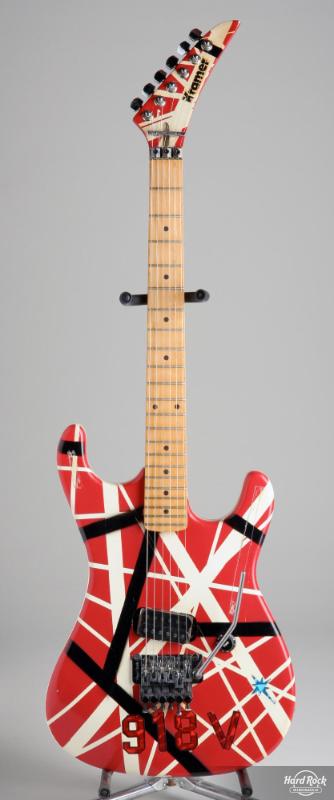 Red Striped Kramer Guitar