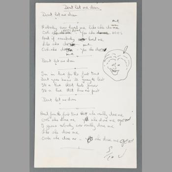 Lyrics to “Don't Let Me Down”