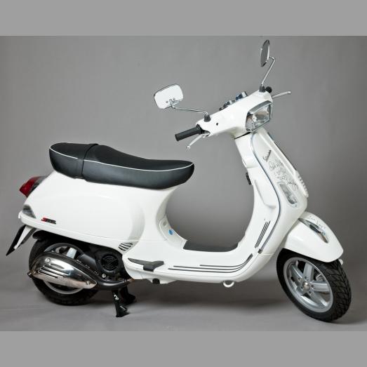White Piaggio S-150 Vespa Scooter