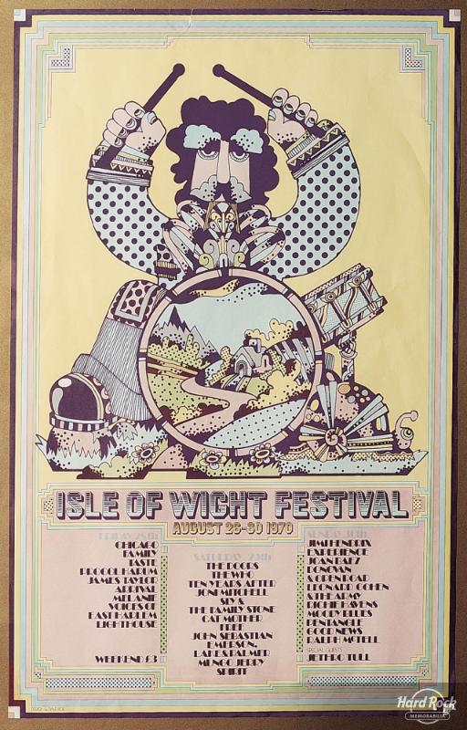 1970 Isle of Wight Concert Poster