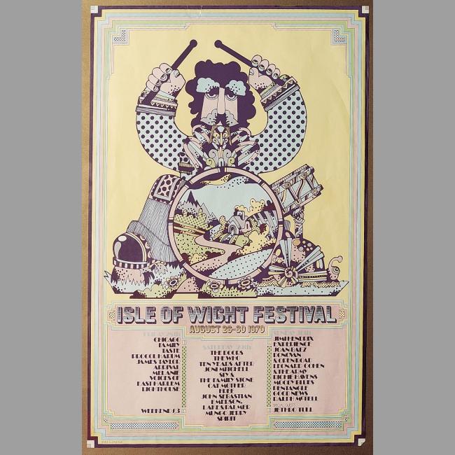 1970 Isle of Wight Concert Poster