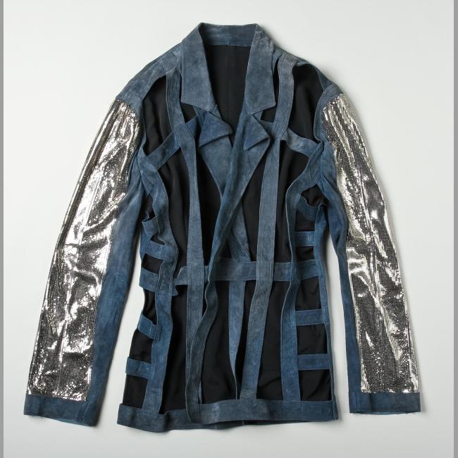 Stage Worn Blue Suede Jacket