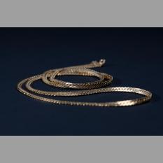 Gold Herringbone Necklace