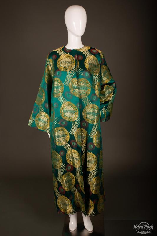 CARNIVAL WORN, GOLD-GREEN CAPE