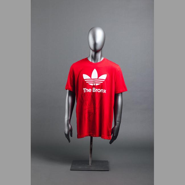 Red "The Bronx" Adidas T-Shirt - KRS-One