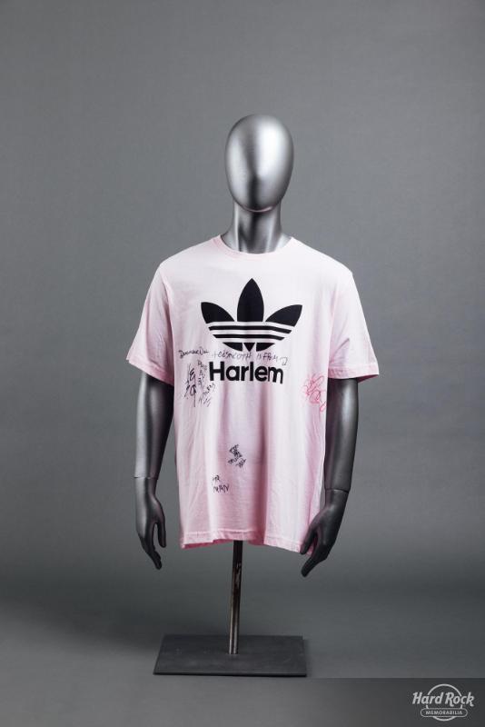 Signed Pink "Harlem" Adidas T-Shirt