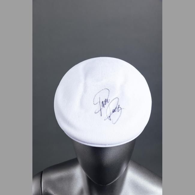 Signed White Kangol Hat - Pete Rock