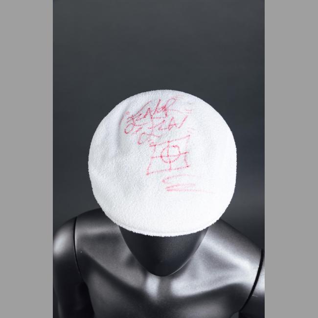 Signed White Kangol - Flavor Flav
