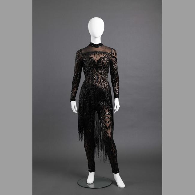 Sequined and Beaded Jumpsuit