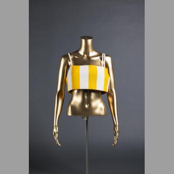 Yellow & White Striped Top