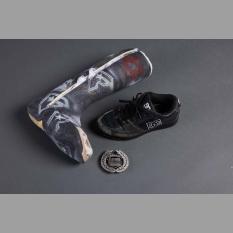 Foot Cast, Shoe, and Belt Buckle