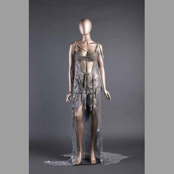 Silver Sequined Tattered Costume