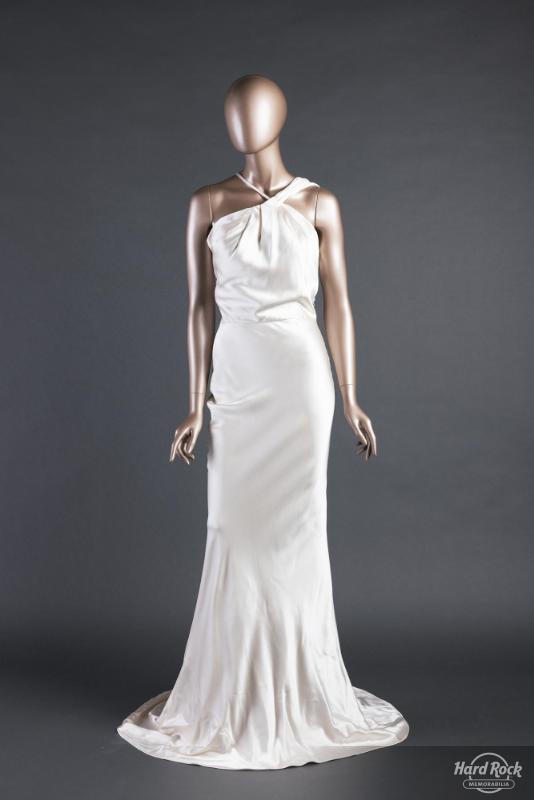 Custom White Silk Gown